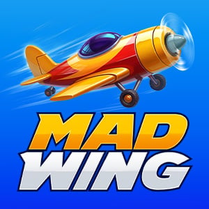 Mad Wing instant game artwork, a yellow propeller plane