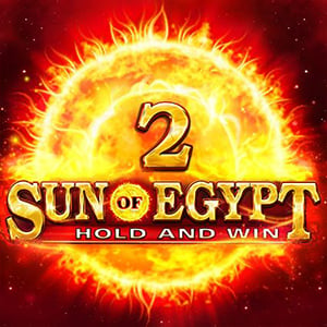 Sun of Egypt 2 pokie artwork, a blazing sun disc